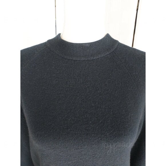 Designers Originals Sweater Medium Black Mock Neck Vintage Minimalist Lagenlook - Picture 6 of 14